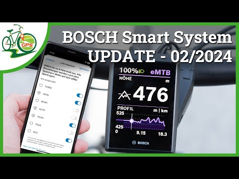 Bosch eBike 🚴 UPDATE smart System 02-2024 🆕 Fahrmodi ✔ Dynamische Anzeige ✔